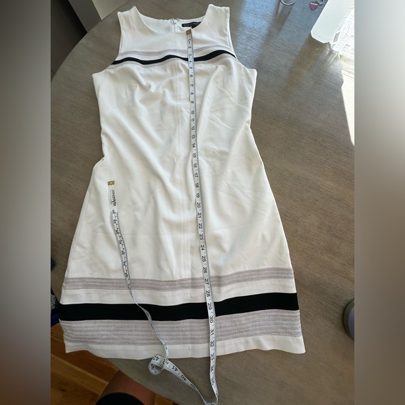 White House Black Market White and Black Mini Dress - Picture 7 of 8